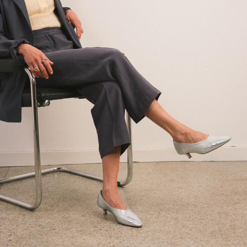 Basel Pumps, silver | Balagan Studio