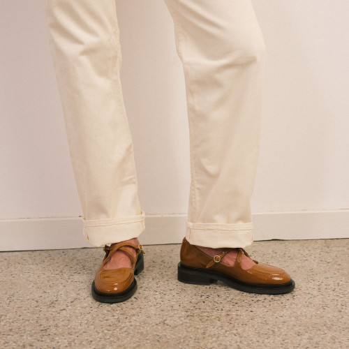 Mia Flats, glossy caramel | Balagan Studio