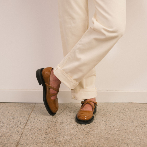 Mia Flats, glossy caramel | Balagan Studio