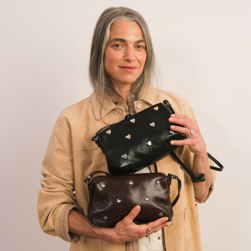 Rofe Bag M Wild Star, deep brown | Balagan Studio