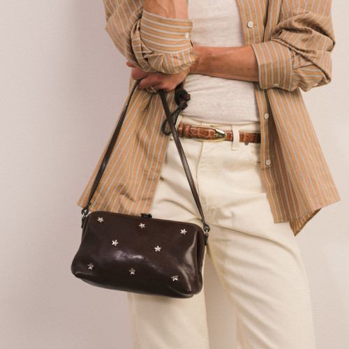Rofe Bag M Wild Star, deep brown | Balagan Studio