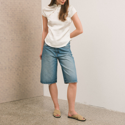 Axel Slides, wheat velvet | Balagan Studio