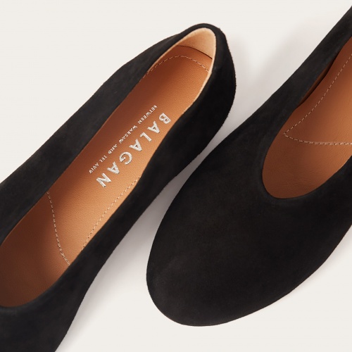 Opera Ballerina, black suede | Balagan Studio