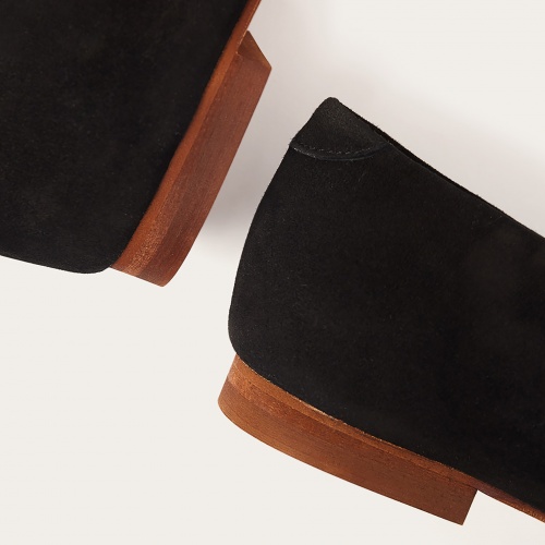 Opera Ballerina, black suede | Balagan Studio