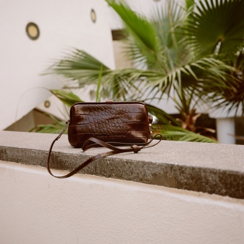 Rofe Bag M, brown croco | Balagan Studio