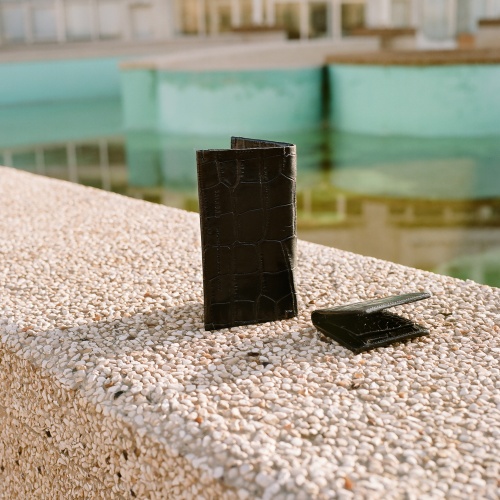 Adon wallet, black croce | Balagan Studio