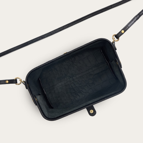 Rofe Bag M, black croco | Balagan Studio