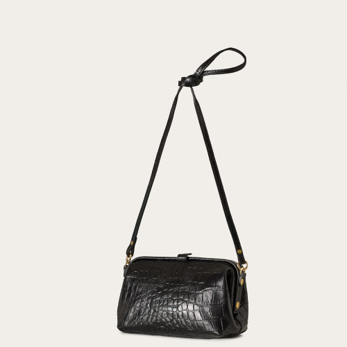 Rofe Bag M, black croco | Balagan Studio