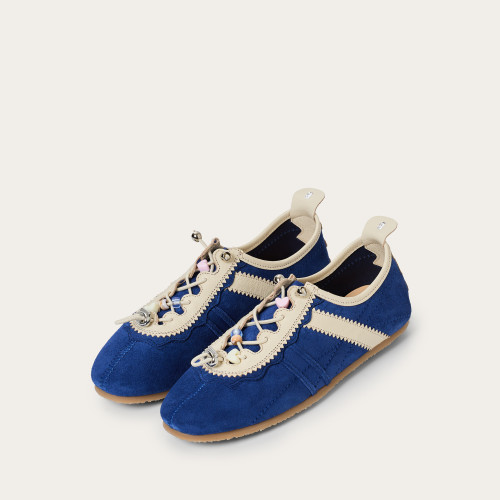 Gent Sneakers, cornflower velvet | Balagan Studio