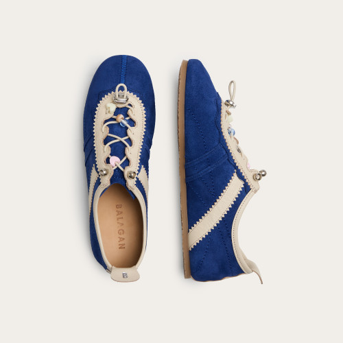 Gent Sneakers, cornflower velvet | Balagan Studio