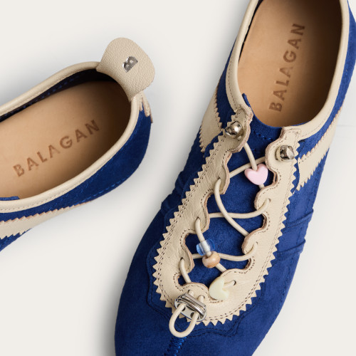 Gent Sneakers, cornflower velvet | Balagan Studio