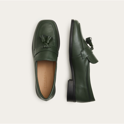 Marcella Loafers, dark green | Balagan Studio
