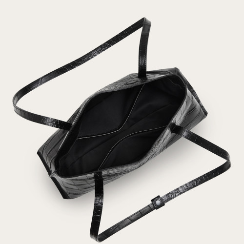 Envelope Bag M, black croco | Balagan Studio