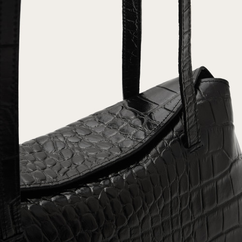 Envelope Bag M, black croco | Balagan Studio