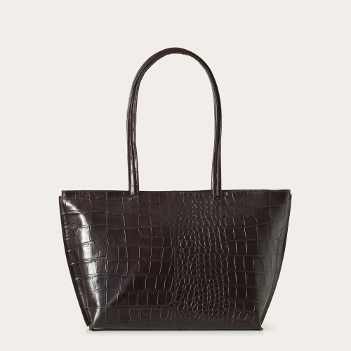 Esek Bag XL, brown croco | Balagan Studio