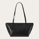 Ishti Bag L, black croco
