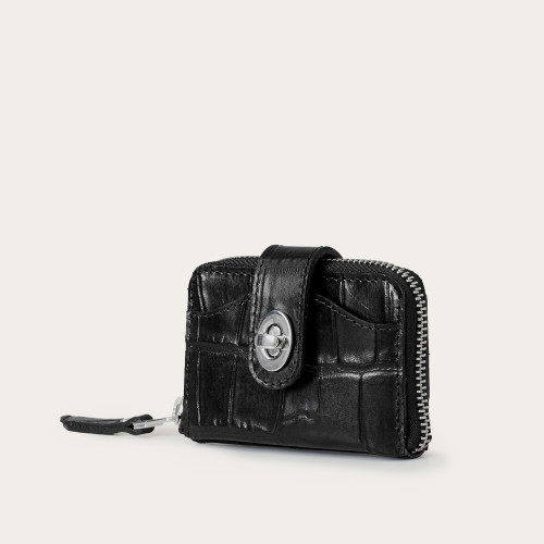 Rev purse, black croco| Balagan Studio