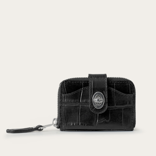 Rev purse, black croco| Balagan Studio