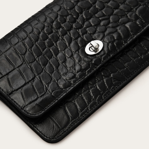 Tasca bag, black croco | Balagan Studio