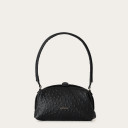 Hug bag torebka M, czarny wzór strusia
