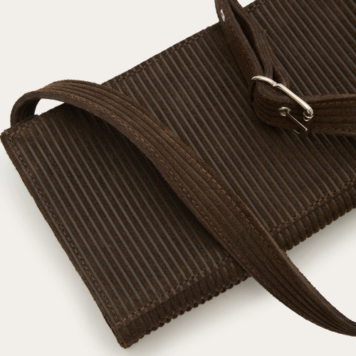 Monique Bag M, brown corduroy velvet | Balagan Studio