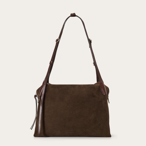 Tamara Bag L, brown velvet | Balagan Studio