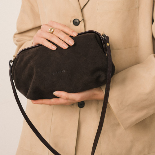 Rofe Bag M, brown velvet | Balagan Studio