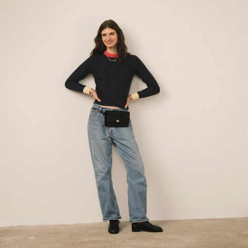 Tasca bag, black croco | Balagan Studio