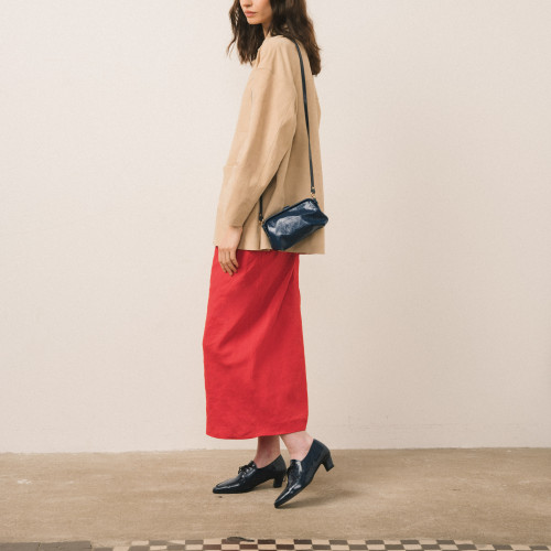 Rofe Bag S, navy gloss | Balagan Studio