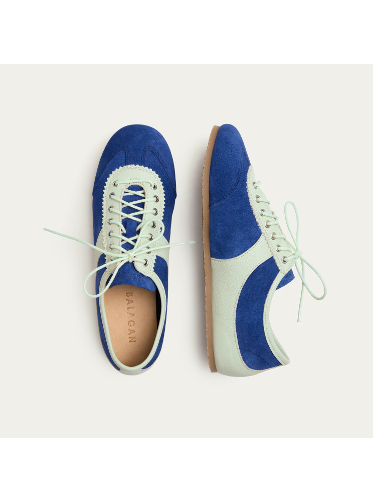 Milano sneakersy, ciemnozielony welur | Balagan Studio