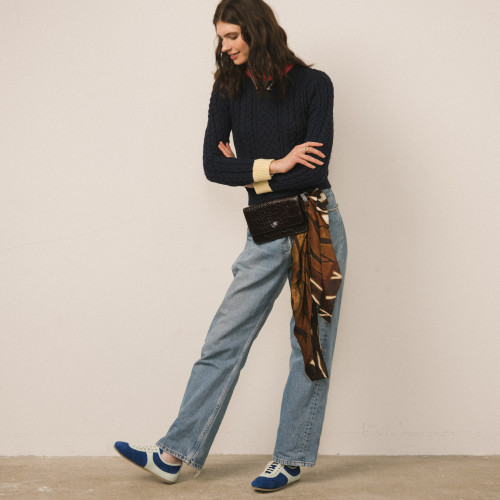 Milano Sneakers, cornflower velvet | Balagan Studio