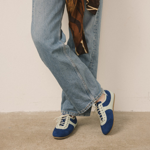 Milano Sneakers, cornflower velvet | Balagan Studio
