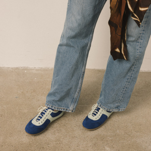 Milano Sneakers, cornflower velvet | Balagan Studio