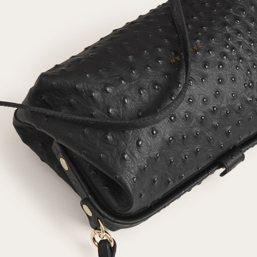 Rofe torebka M, czarny wzór strusia | Balagan Studio