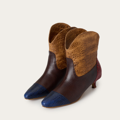 Lincoln Boots, alligator pattern mix | Balagan Studio
