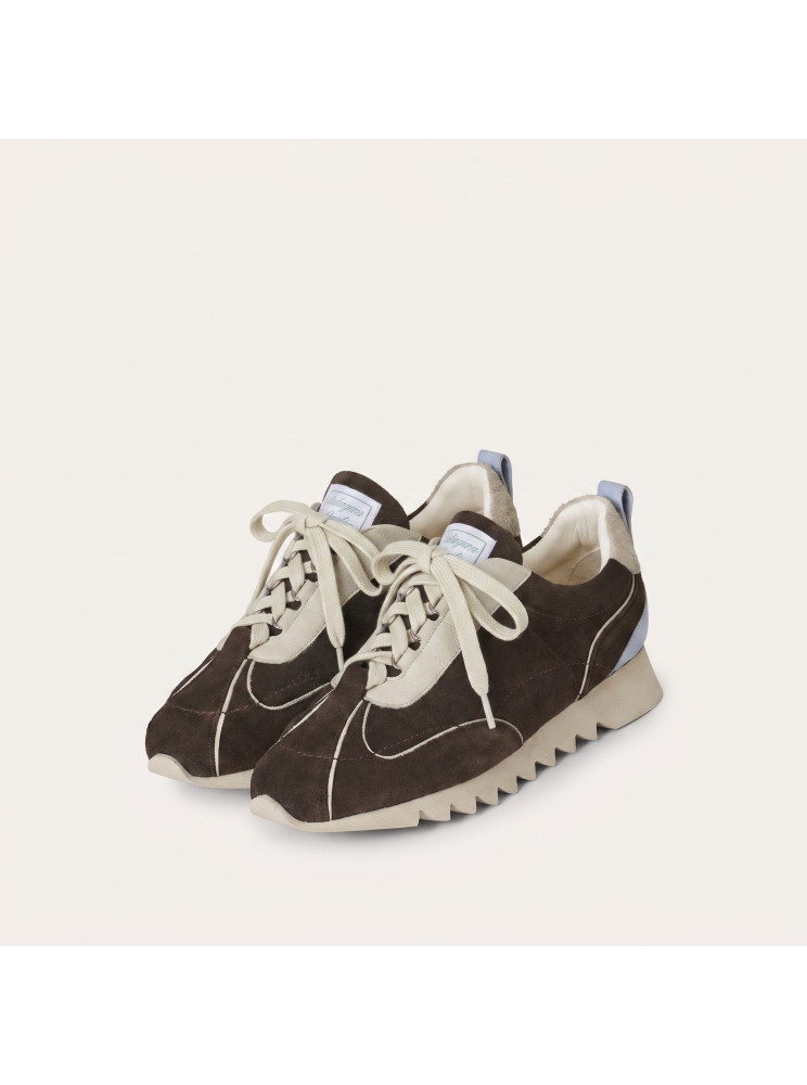 Karish Sneakers, dark chocolate velvet | Balagan Studio