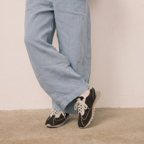 Karish sneakersy, czekoladowy brąz welur | Balagan Studio