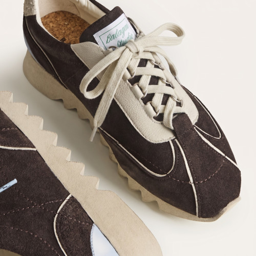 Karish Sneakers, dark chocolate velvet | Balagan Studio