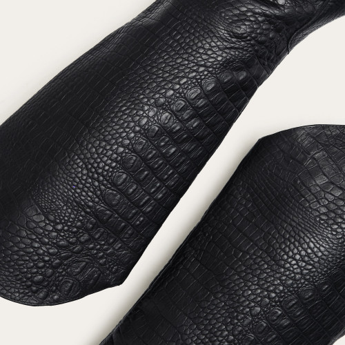 Costes High Boots, black alligator pattern Bogna x Balagan