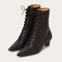 Florence Boots, brown python pattern