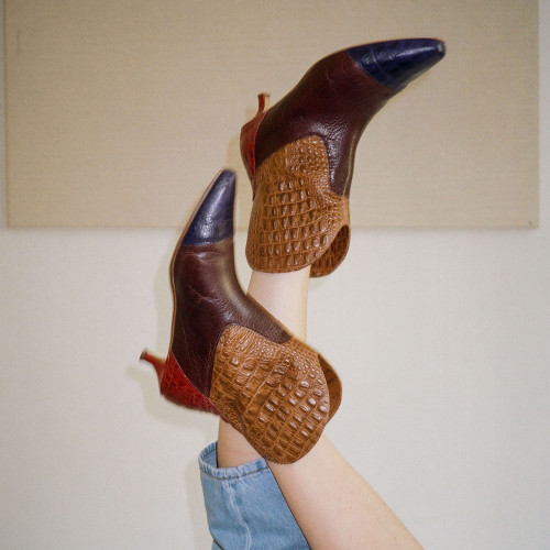 Lincoln Boots, alligator pattern mix | Balagan Studio