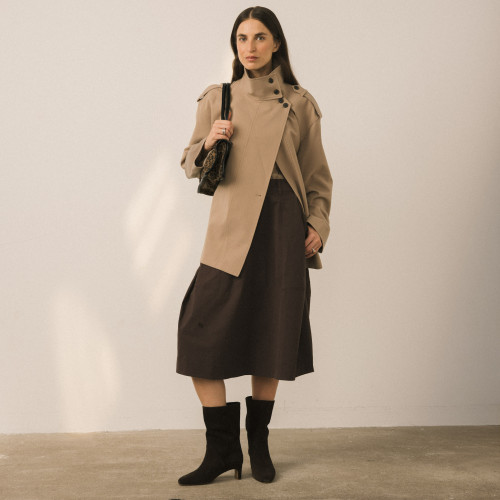 Adina Boots, dark chocolate velvet | Balagan Studio