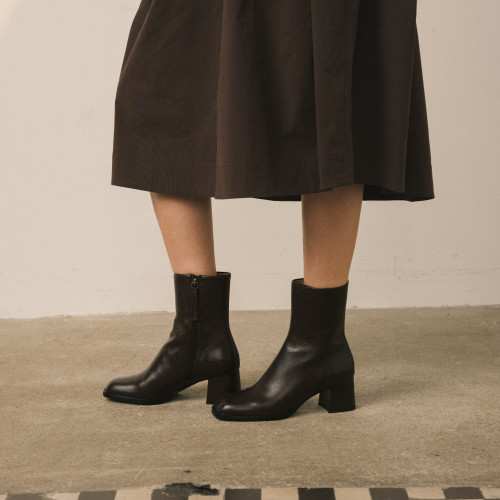 Jenna botki, ciemny brąz| Balagan Studio
