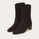 Adina Boots, dark chocolate velvet
