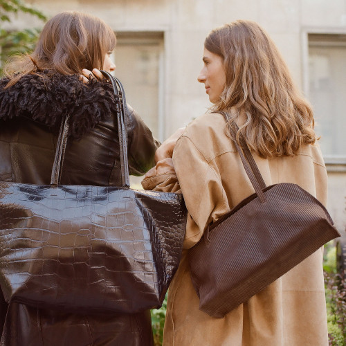 Envelope Bag M, brown corduroy velvet | Balagan Studio