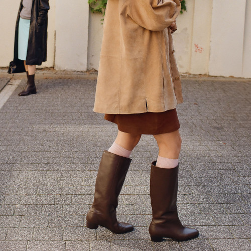 Martha High Boots, deep brown | Balagan Studio