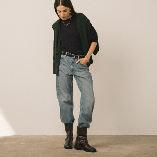 №6 Belt, black braid | Balagan Studio