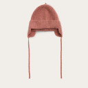 Halina czapka, brudny róż melanż