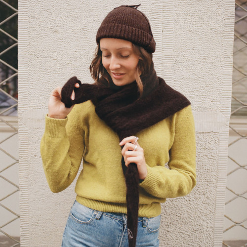 Halina Hat, brown melange | Balagan Studio