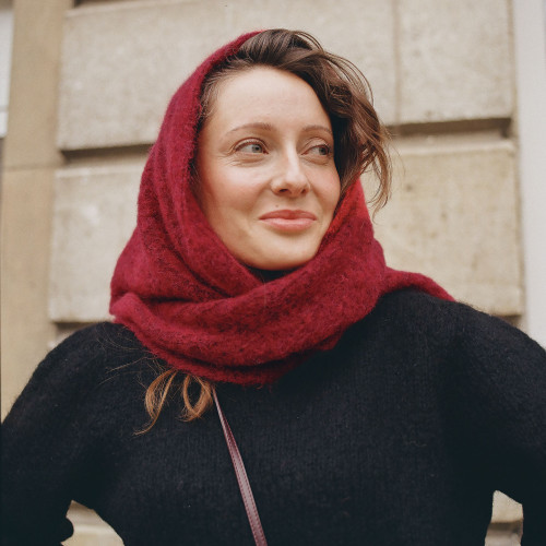 Hala chusto-szalik, czerwony | Balagan Studio